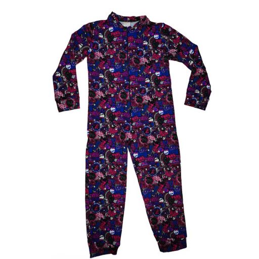 Monster High lányka belül bolyhos overálos pizsama