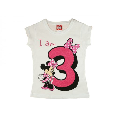 Disney Minnie szülinapos kislány póló 3 éves