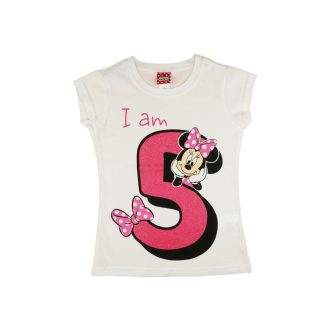 Disney Minnie szülinapos kislány póló 5 éves