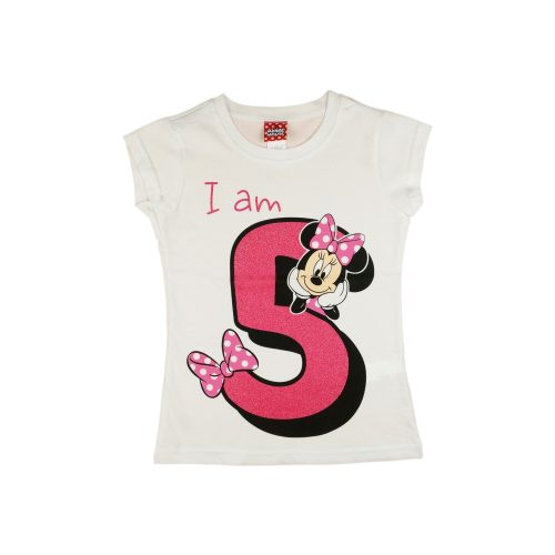 Disney Minnie szülinapos kislány póló 5 éves
