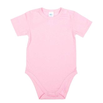 Egyszínű, rövid ujjú baba body