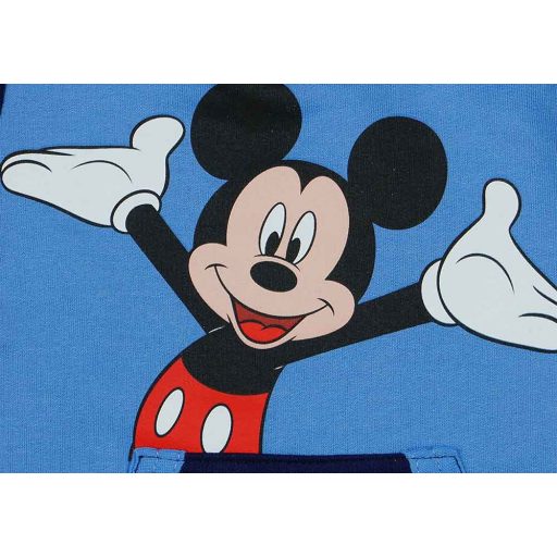Belül bolyhos hosszú ujjú rugdalózó Mickey egér mintával