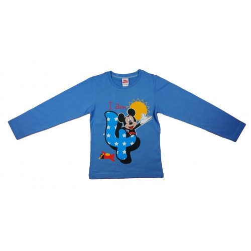 Disney Mickey hosszú ujjú szülinapos póló 4 éves