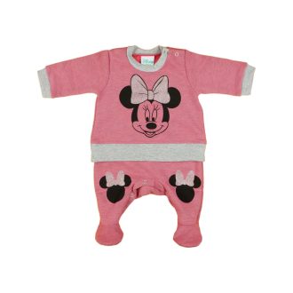   Disney Minnie belül bolyhos| hosszú ujjú rugdalózó (méret: 56-74)