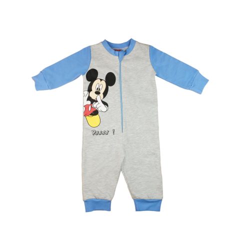 Disney Mickey belül bolyhos overálos pizsama (méret: 74-116)