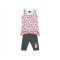 Disney Minnie lányka 2 részes ujjatlan-3/4 leggings szett