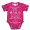 Feliratos rövid ujjú baba body