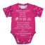Feliratos rövid ujjú baba body