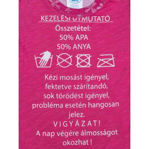 Feliratos rövid ujjú baba body