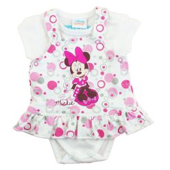   2 részes baba nyári szettt kantáros szoknyával, Minnie egér mintával