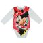 Disney Minnie Mikulás mintás hosszú ujjú karácsonyi body| kombidressz fehér