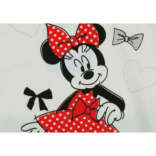 Hosszú ujjú kislány tunika Minnie egér mintával