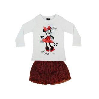 Disney Minnie 2 részes hosszú ujjú póló/szoknya szett Disney Minnie 2 részes hosszú ujjú póló/szoknya szett