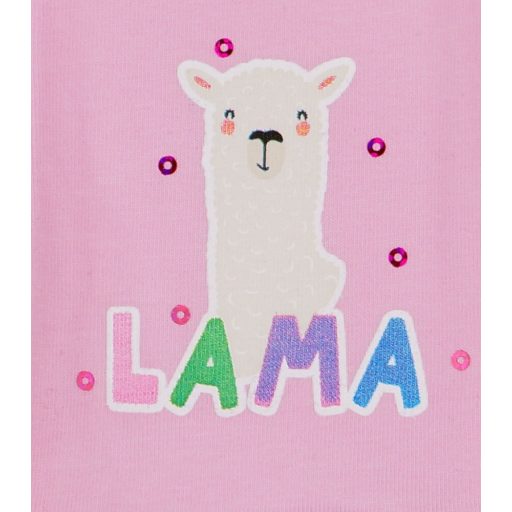 Láma mintás kislány elasztikus pamut nadrág