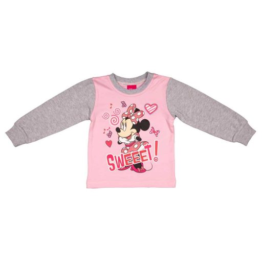 Kétrészes kislány pizsama Minnie egér mintával