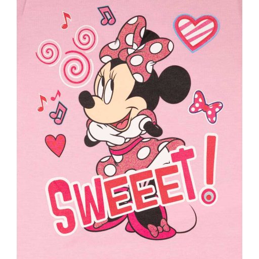 Kétrészes kislány pizsama Minnie egér mintával