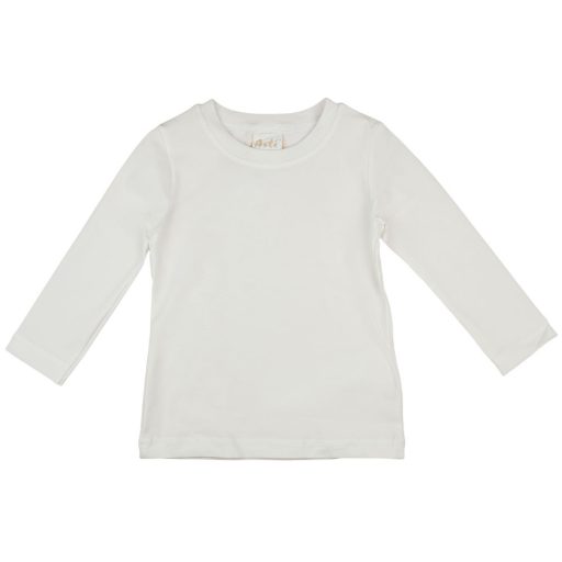 Hosszú ujjú fehér lányka póló
