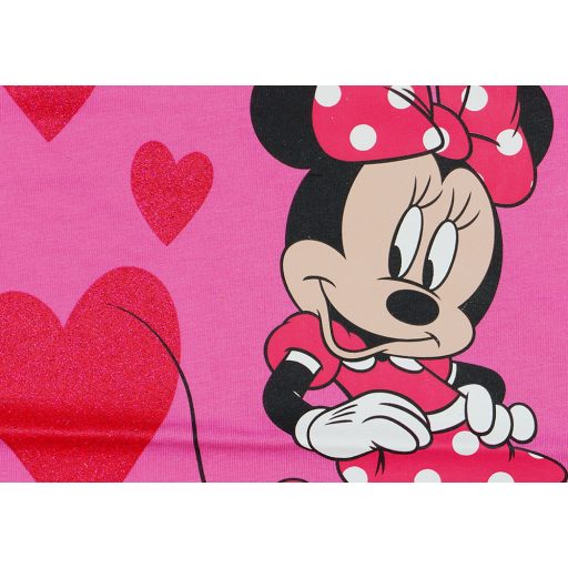 Disney Minnie csillámos, szíves hosszú ujjú lányka póló