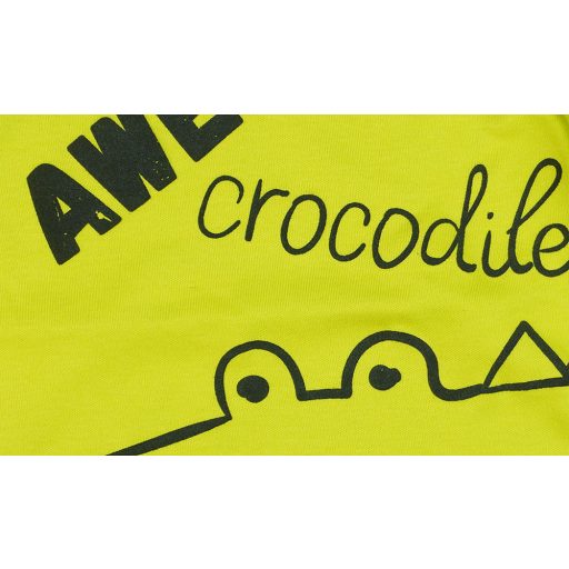 Krokodilos dombornyomott hosszú ujjú póló