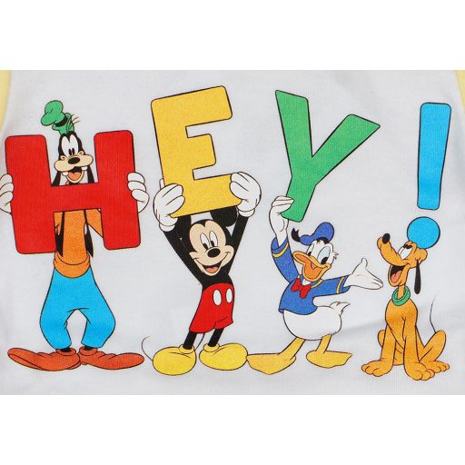 Disney Mickey és barátai hosszú ujjú baba body sárga