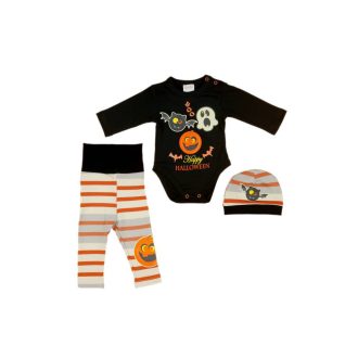 Halloween tökös 3 részes baba szett Halloween tökös 3 részes baba szett