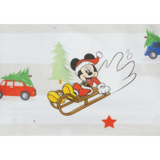 Disney Mickey és Minnie karácsonyi hosszú ujjú baba body kék