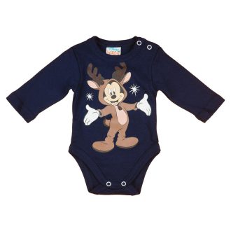 Disney Mickey karácsonyi hosszú ujjú baba body