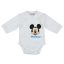 Disney Mickey hosszú ujjú baba body fehér