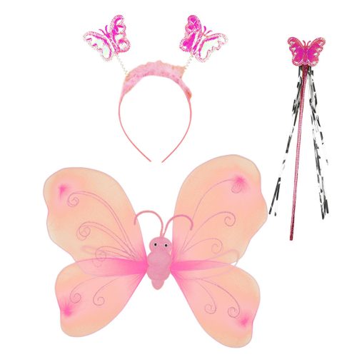 Pillangó jelmez szett - rózsaszín