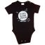 "I love you to the moon and back" feliratos rövid ujjú baba body fekete