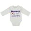 "Mommy is my Valentine" feliratos valentin napi baba body fehér