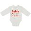 "Daddy is my Valentine" feliratos valentin napi baba body fehér