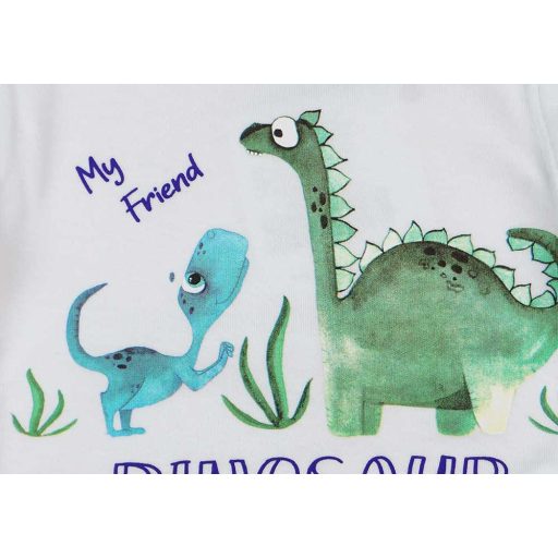 3 részes kisfiú baba szett dinós mintával