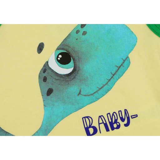 Ujjatlan pamut baba rugdalózó dinó mintával