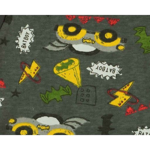 Rövid ujjú baba napozó autós mintával