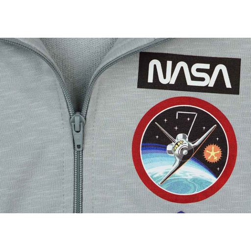 NASA cipzáras fiú pamut kardigán