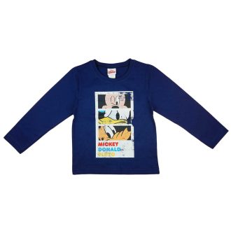 Hosszú ujjú kisfiú póló Mickey egér mintával Hosszú ujjú kisfiú póló Mickey egér mintával