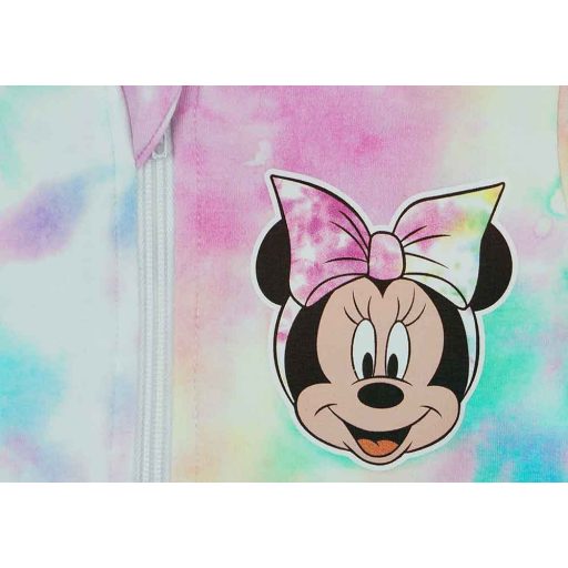 Batikolt kapucnis kislány kardigán Minnie egér mintával