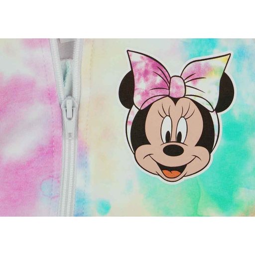Batikolt szivárvány mintás kislány kardigán Minnie egér mintával