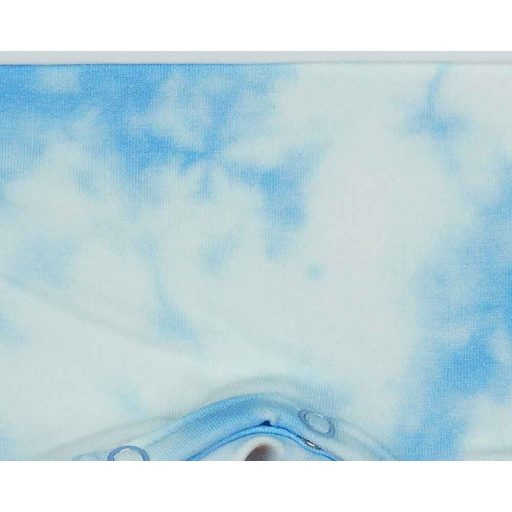 Kisfiú napozó batikolt pamut anyagból Mickey egér mintával