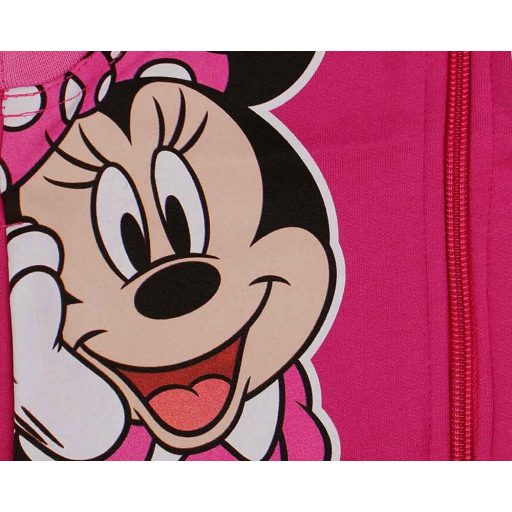 Cipzáras mellény belül bolyhos pamut anyagból, Minnie mintával