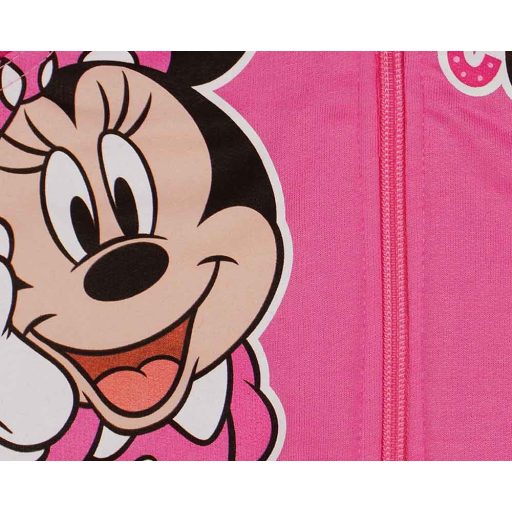 Cipzáras mellény belül bolyhos pamut anyagból, Minnie mintával
