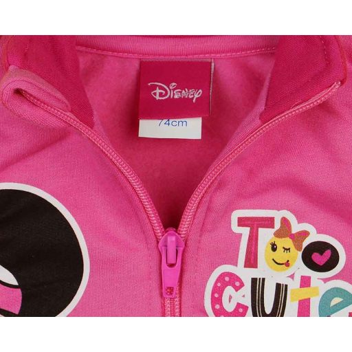 Cipzáras mellény belül bolyhos pamut anyagból, Minnie mintával