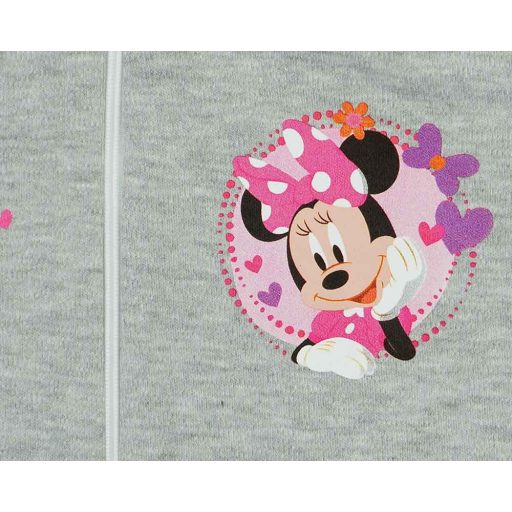 Belül bolyhos overálos kislány pizsama Minnie egér mintával
