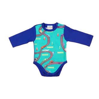 Hosszú ujjú baba body Verdák mintával Hosszú ujjú baba body Verdák mintával