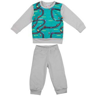 2 részes kisfiú pizsama autós mintával 2 részes kisfiú pizsama autós mintával