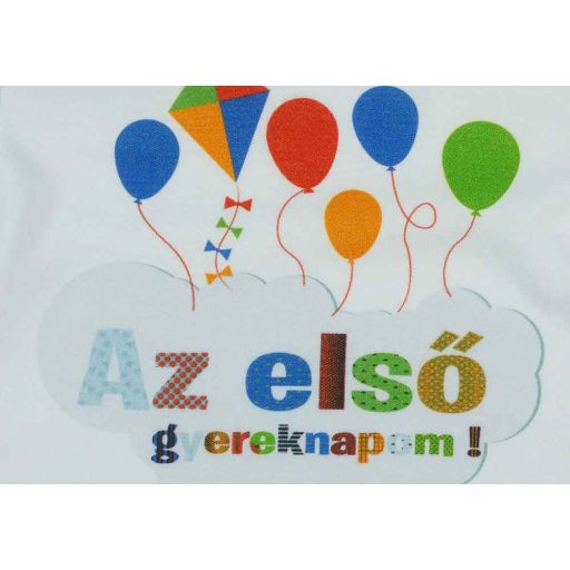 Gyereknapos rövid ujjú baba body fehér