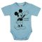 Rövid ujjú baba body Mickey egér mintával
