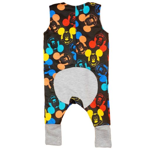 Ujjatlan rugdalózó Mickey egér mintával. 2:1 méret