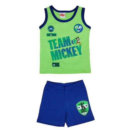 Kétrészes nyári atlétás kisfiú szett Mickey egér mintával